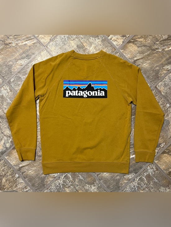 Patagonia Other - Patagonia P-6 Logo Uprisal Crew Sweatshirt Yellow Organic Cotton Mens Medium